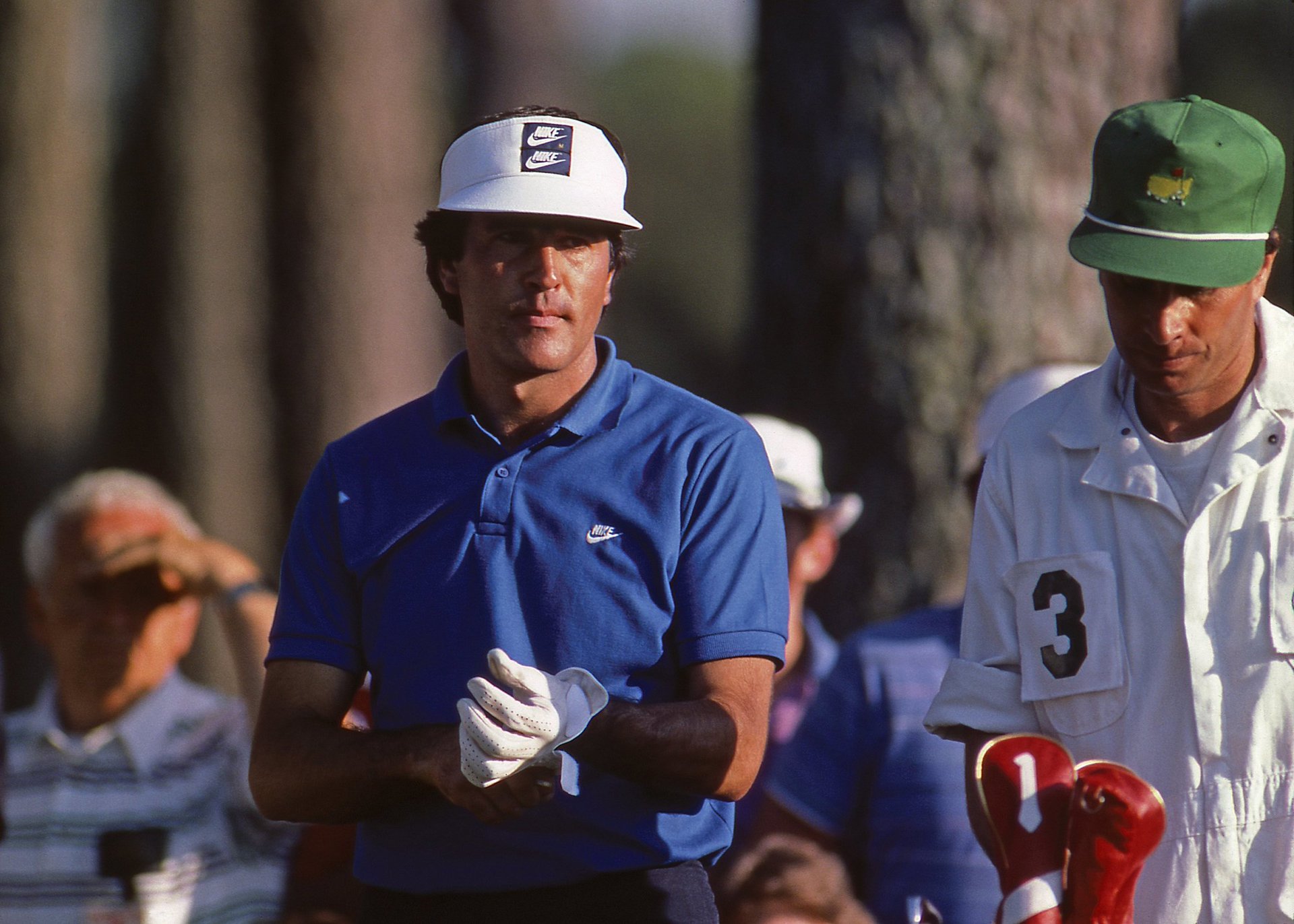 Seve and his iconic visor 